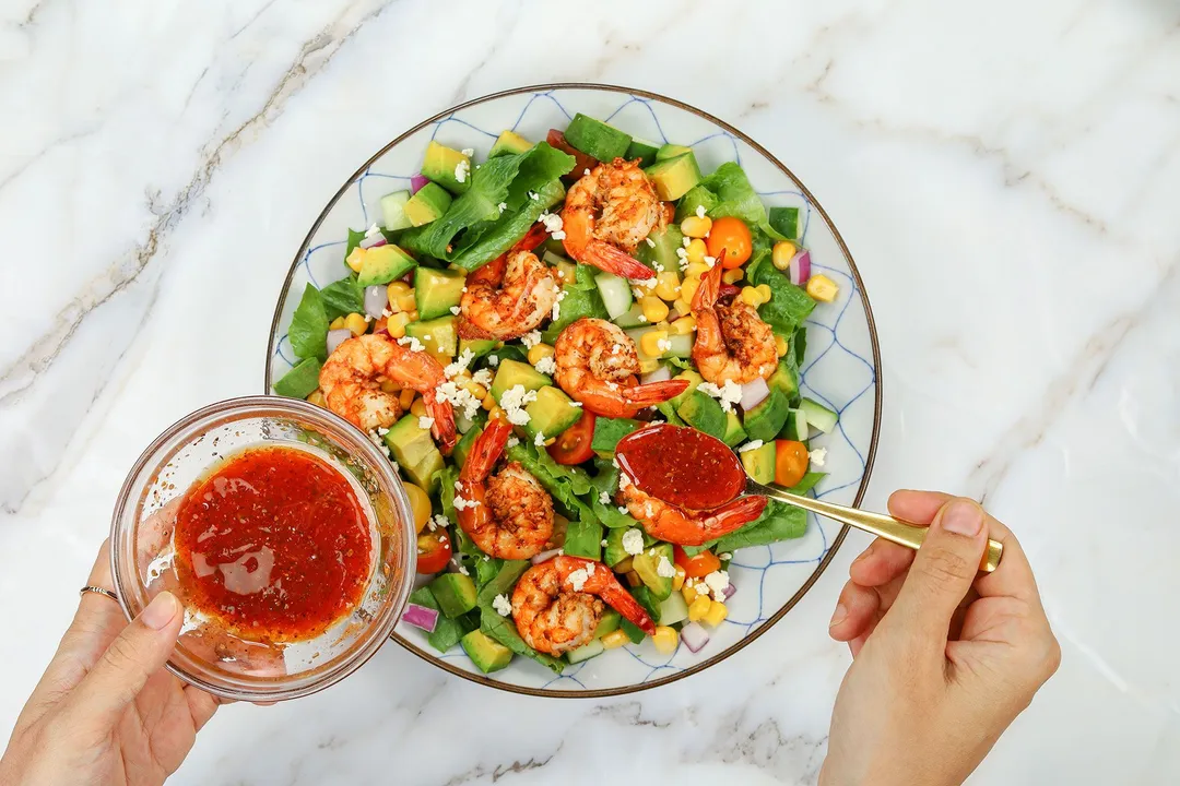 step 5 How to make shrimp avocado salad