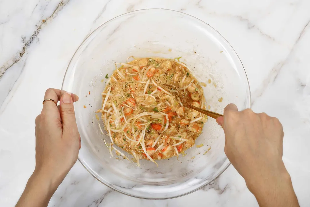 step 5 How to Make Shrimp Egg Foo Young