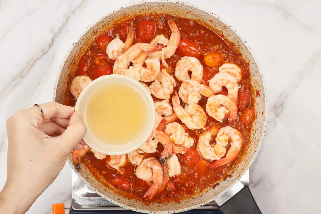 step 5 How to make shrimp fra diavolo