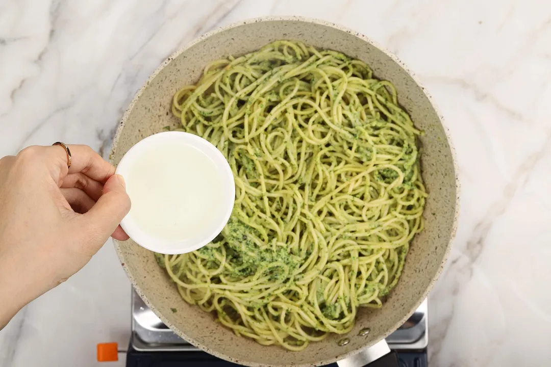 step 5 How to Make Shrimp Pesto Pasta