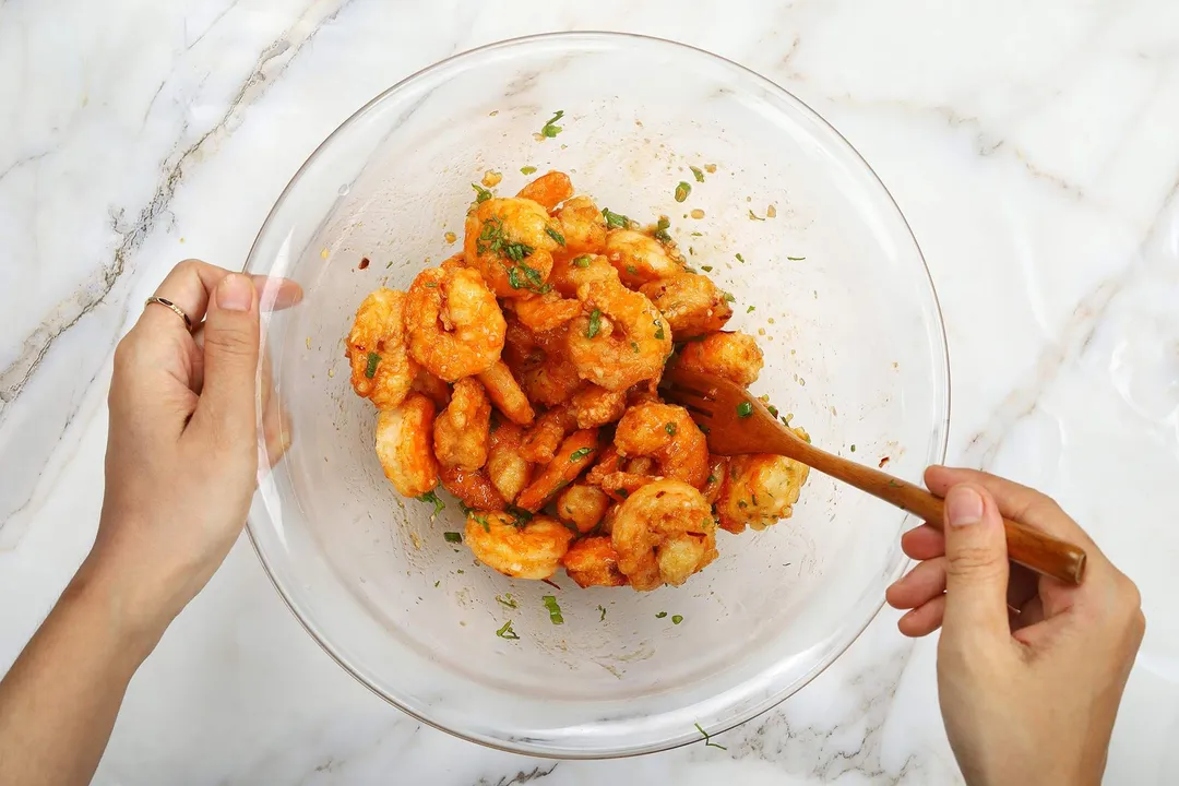 step 6 How to make firecracker shrimp