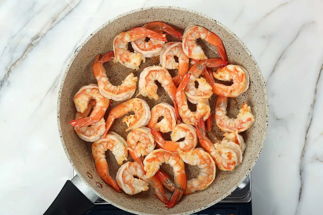 step 6 How to make pesto shrimp