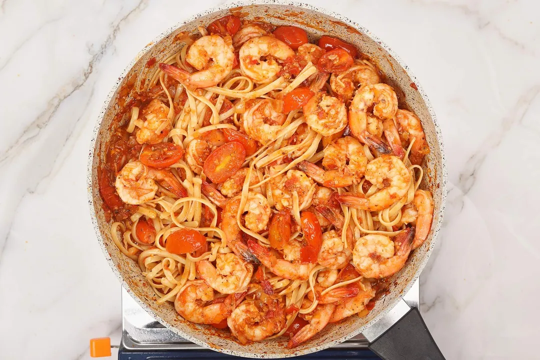 step 6 How to make shrimp fra diavolo