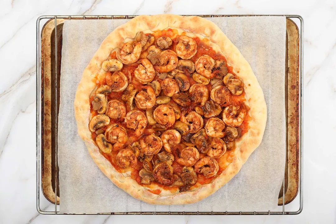 step 9 How to Make Homemade Shrimp Pizza