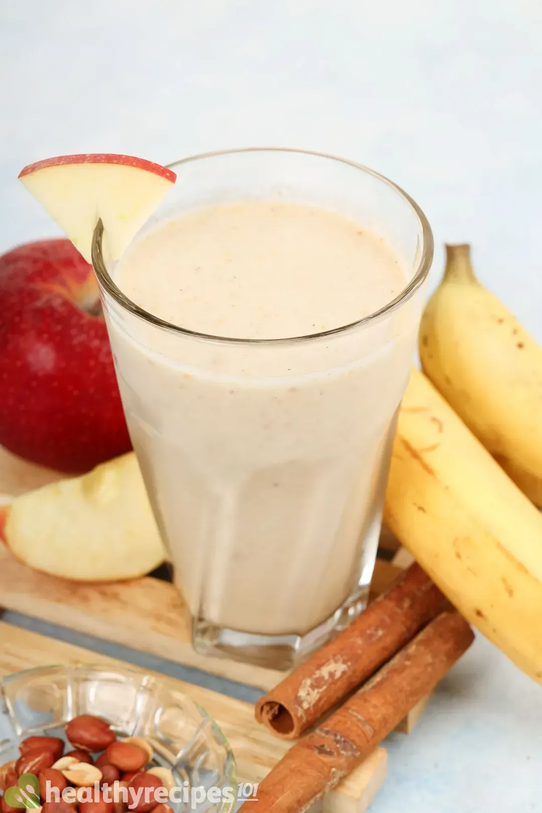 Homemade apple peanut butter smoothie recipe