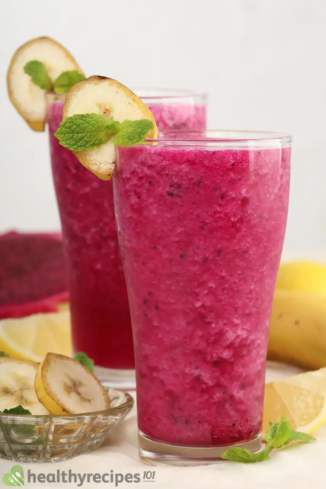 Homemade Dragon Fruit Banana Smoothie