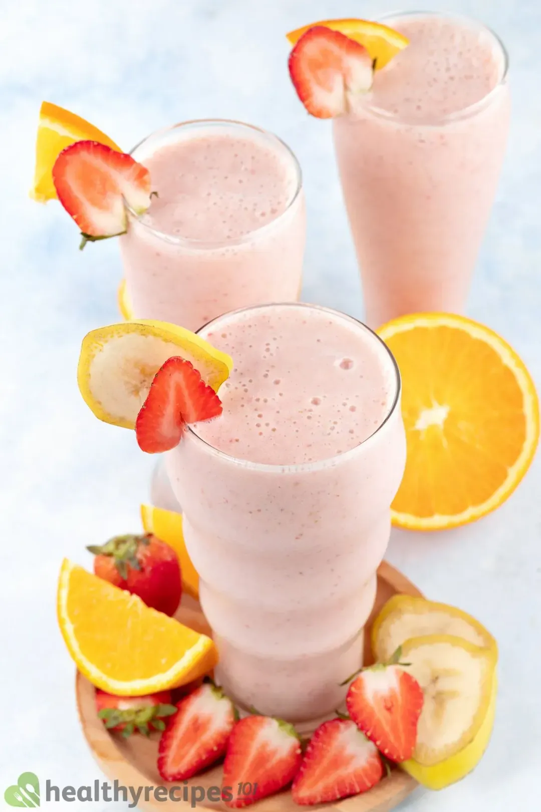 Homemade strawberry banana smoothie recipe