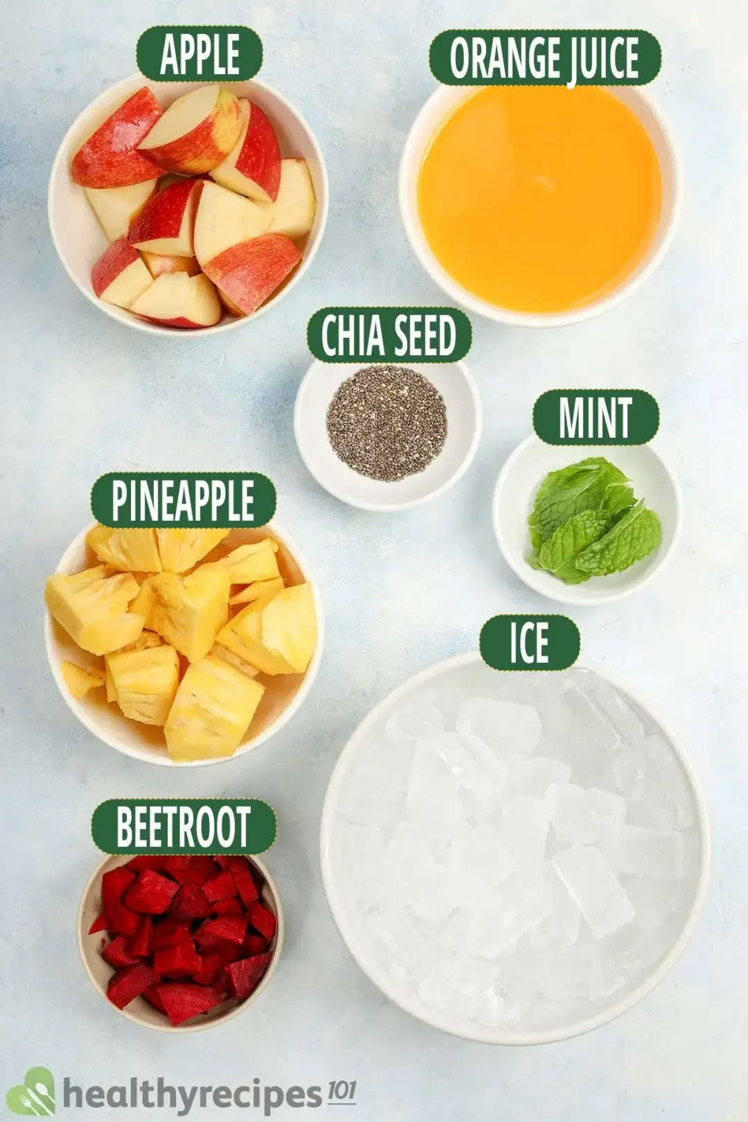 ingredients for Beet Smoothie