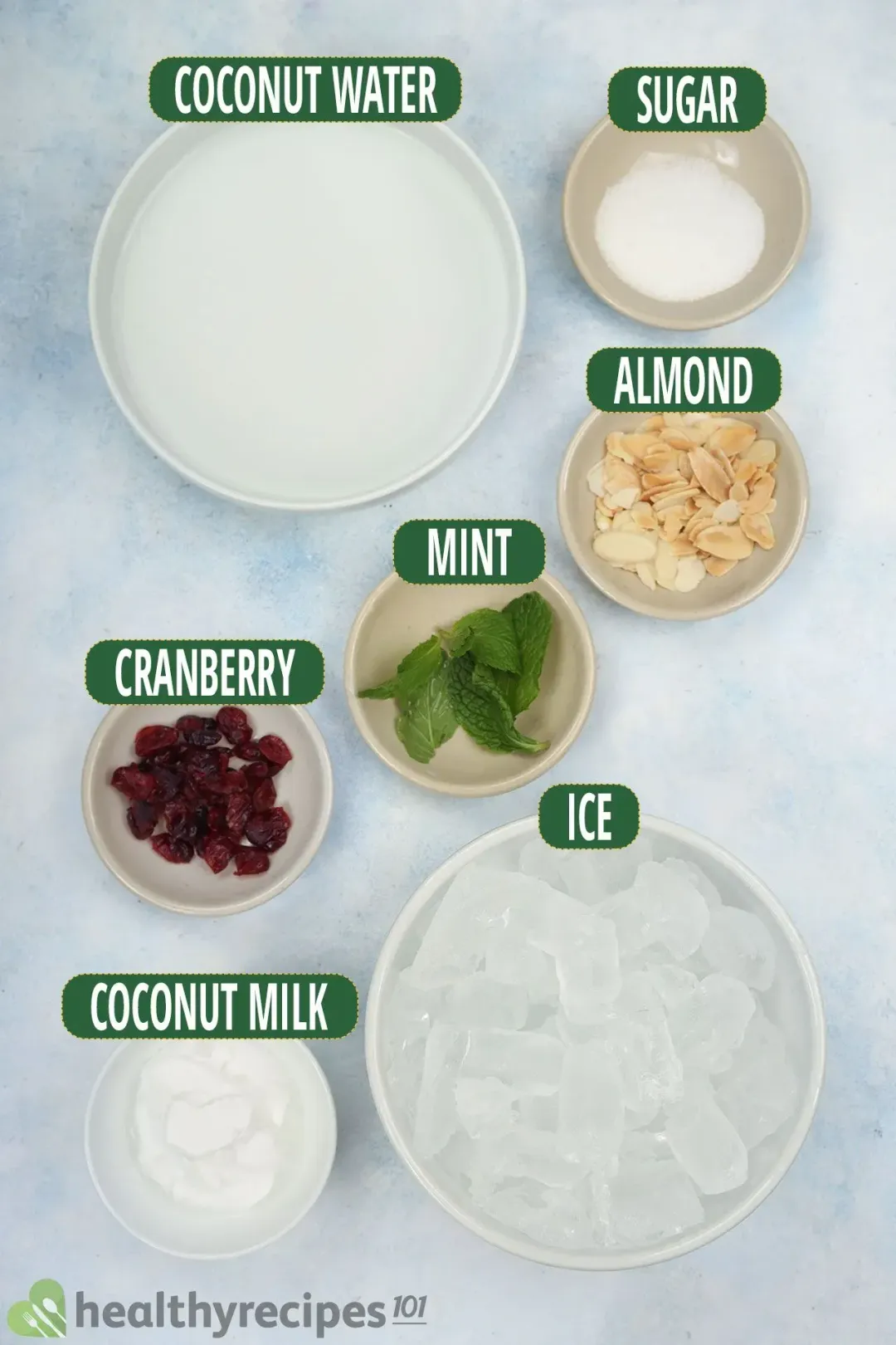 Ingredients for Coconut Smoothie