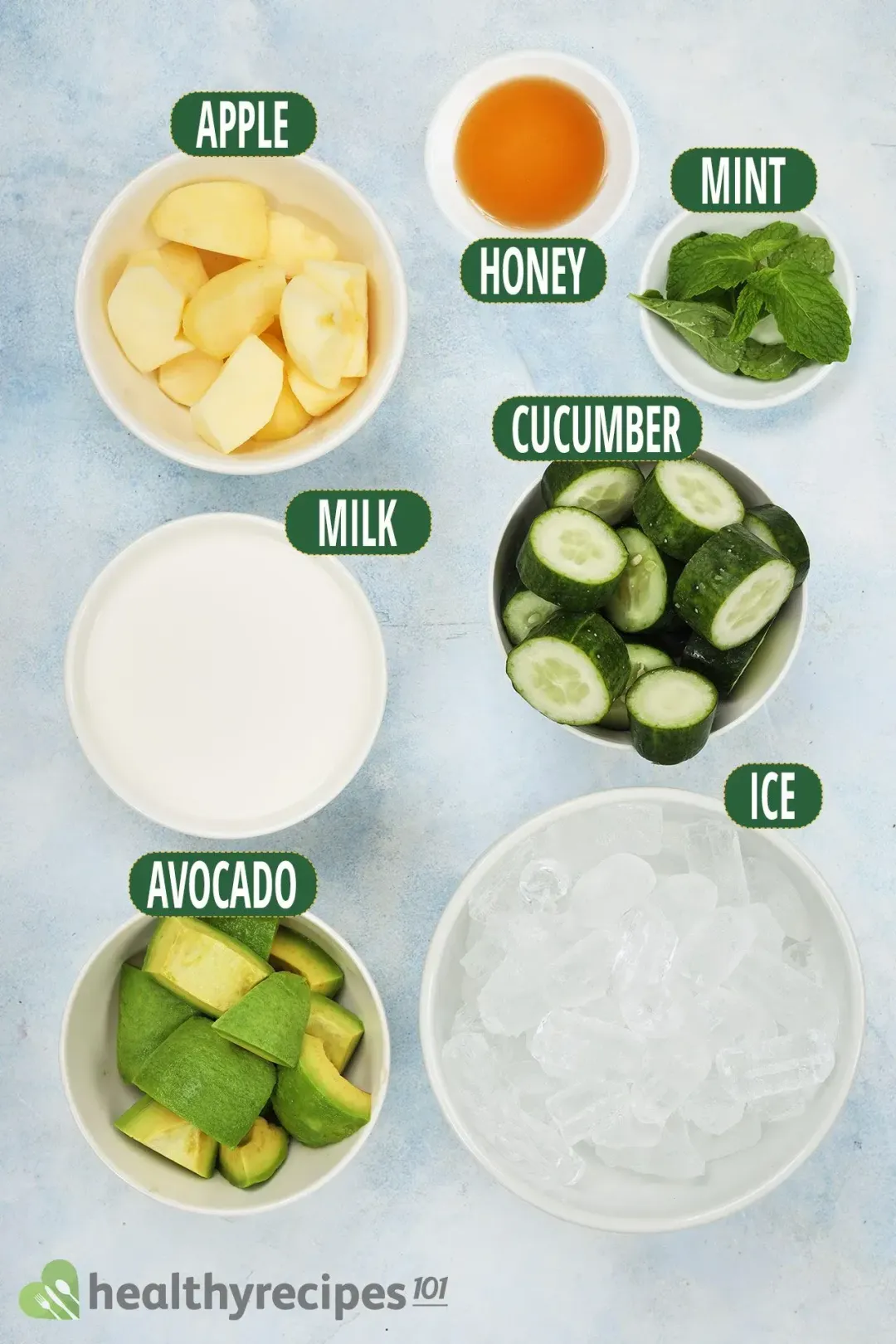Ingredients for Cucumber Smoothie