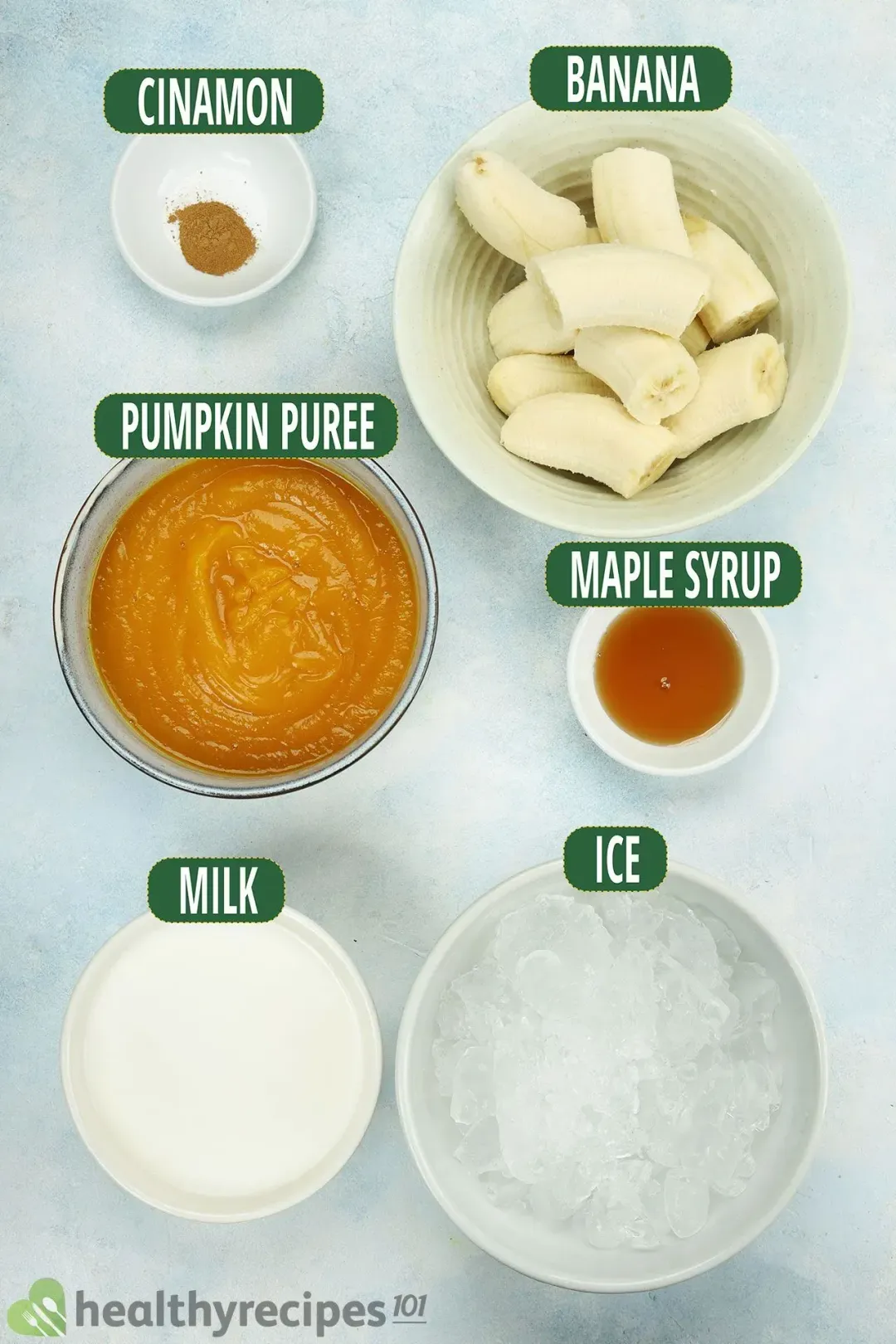 Ingredients for Pumpkin Smoothie
