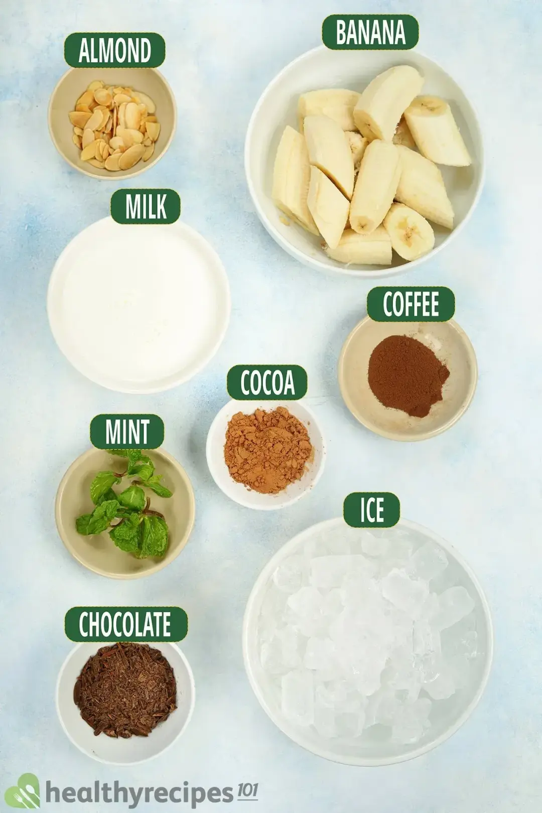 Ingredients for This Coffee Banana Smoothie
