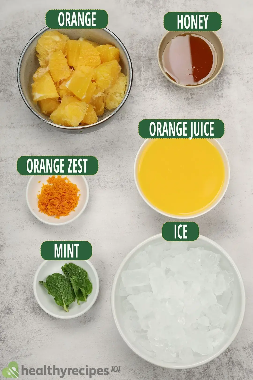 Ingredients for This Orange Smoothie