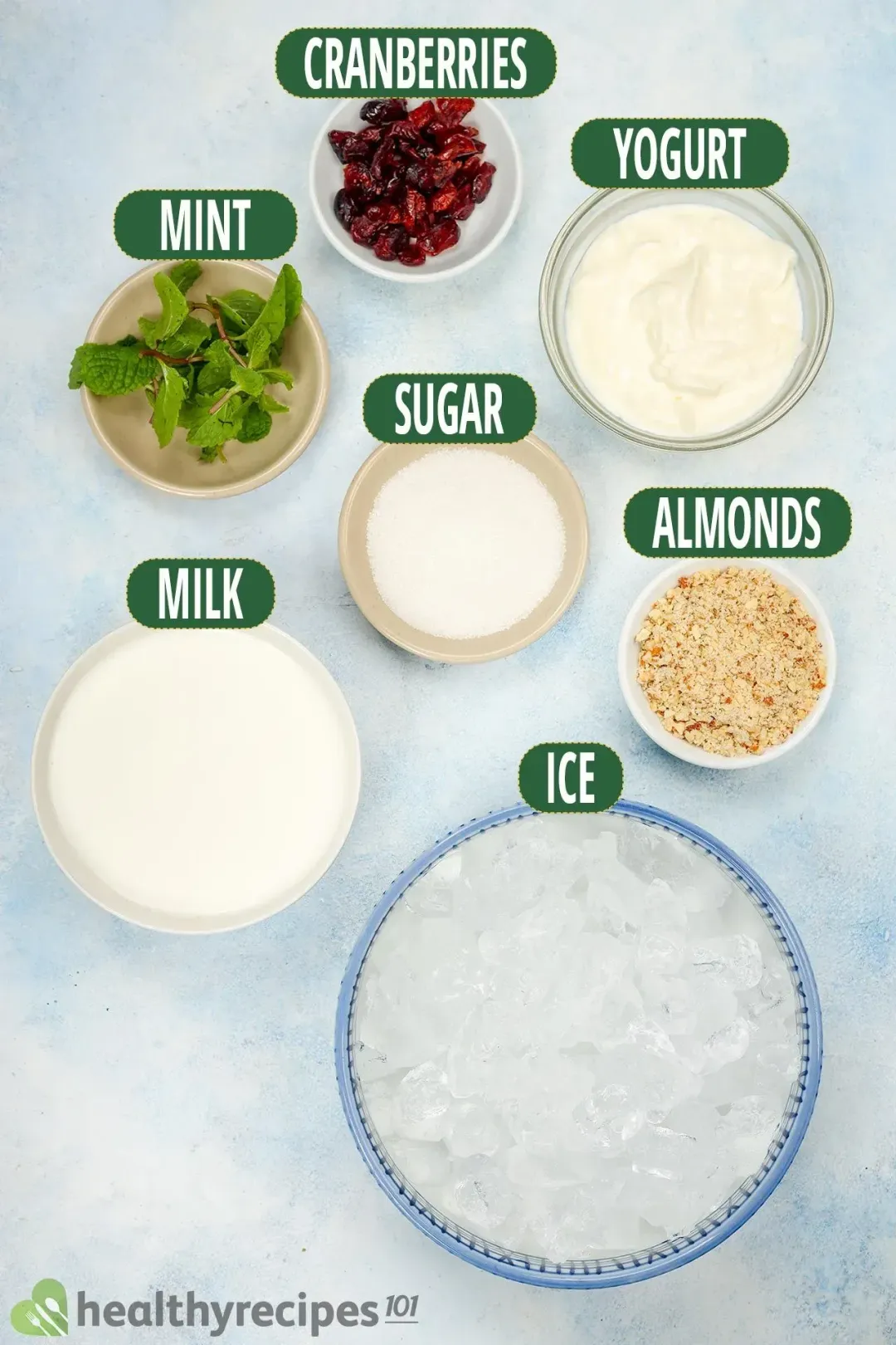 Ingredients for Yogurt Smoothie