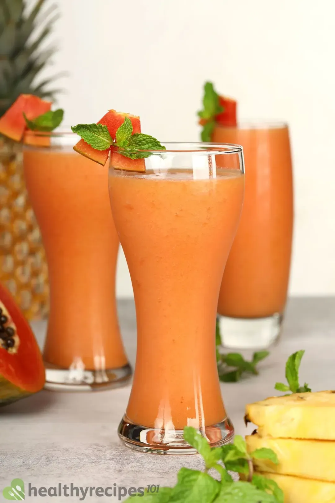 Papaya Pineapple Smoothie Recipe