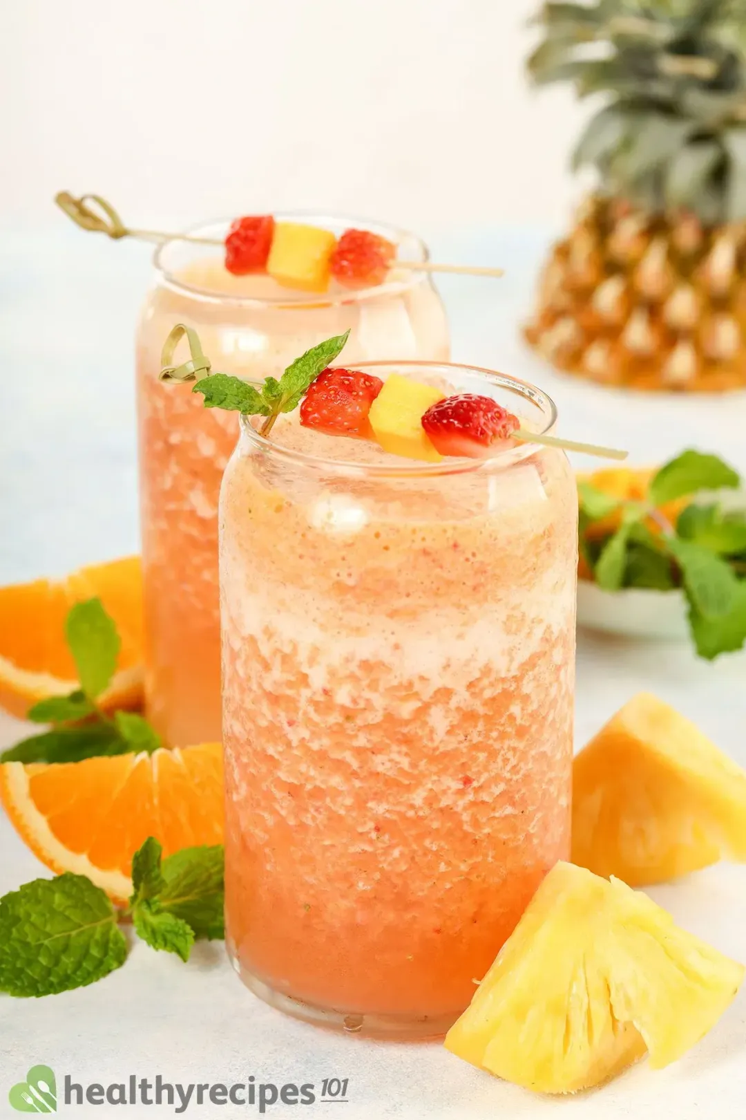 Pineapple Mango Strawberry Smoothie Recipe