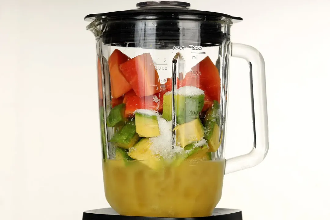 step 1 How to Make Avocado Papaya Smoothie