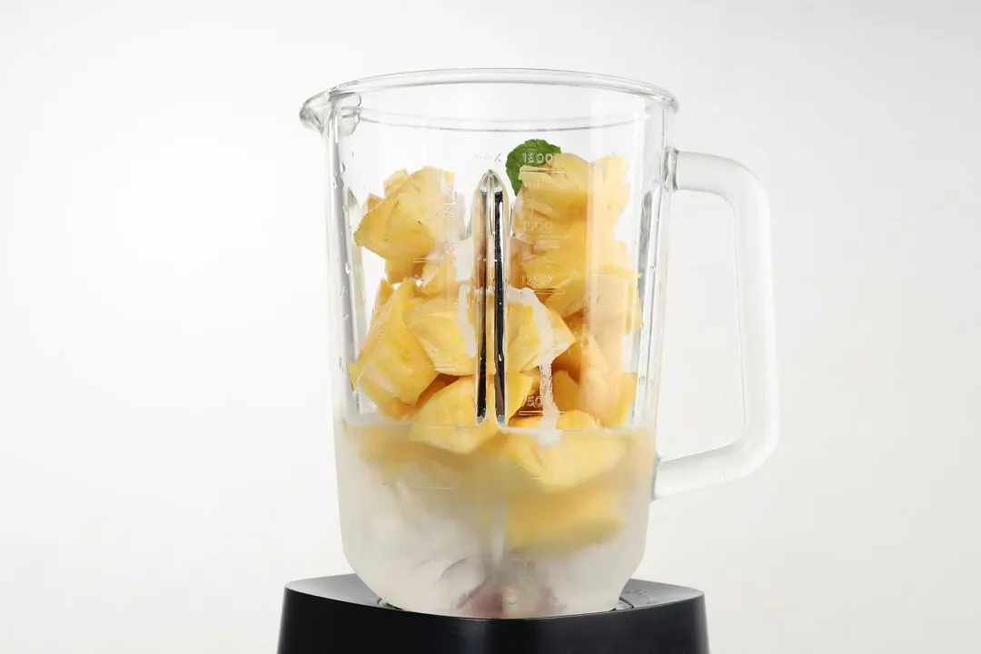 step 1 How to Make Pineapple Coconut Smoothie