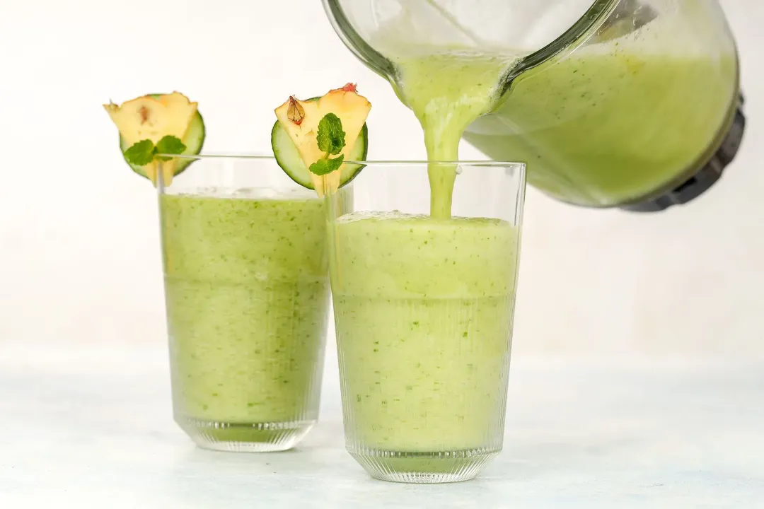 step 2 How to Make Cucumber Pineapple Smoothies