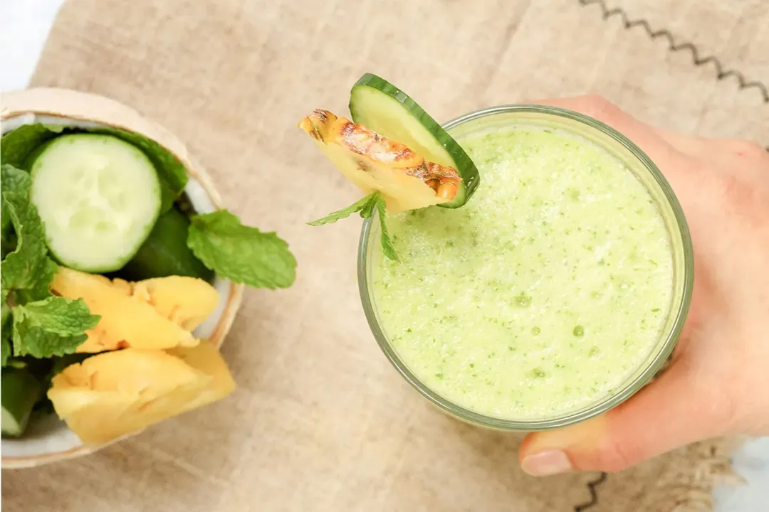step 3 How to Make Cucumber Pineapple Smoothies