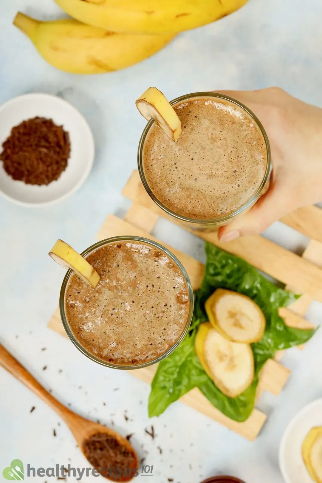 Storage for the Leftover chocolate spinach Smoothie