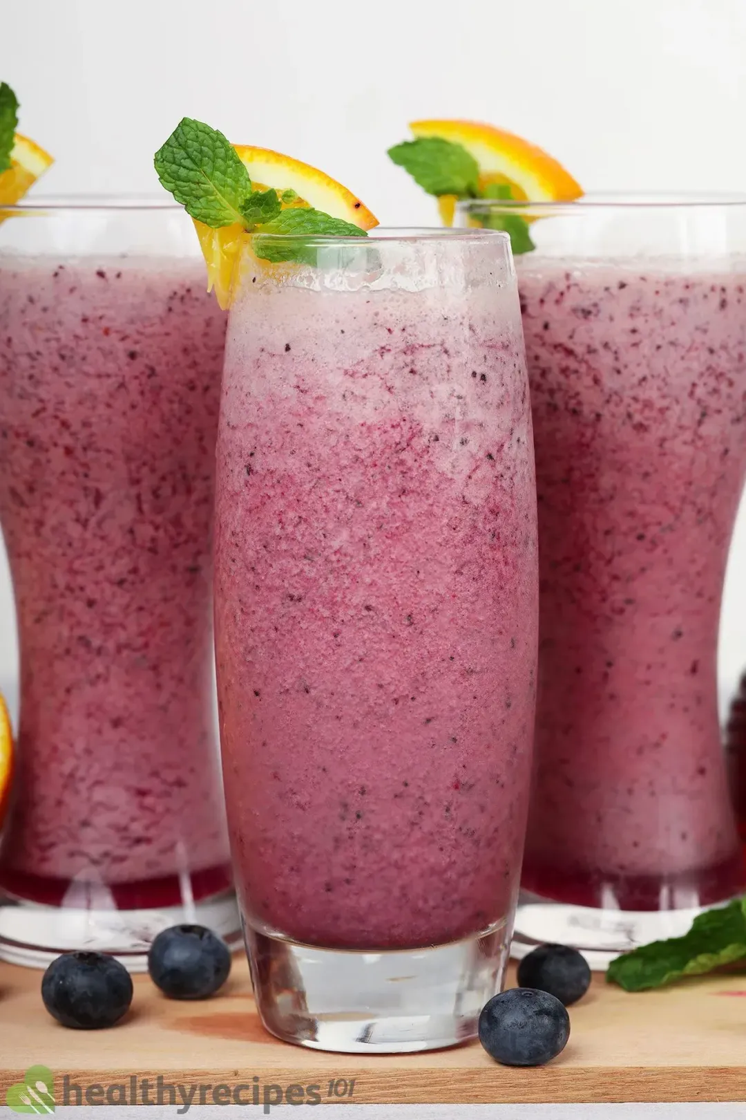 Storage and Freezing blueberry orange smoothie