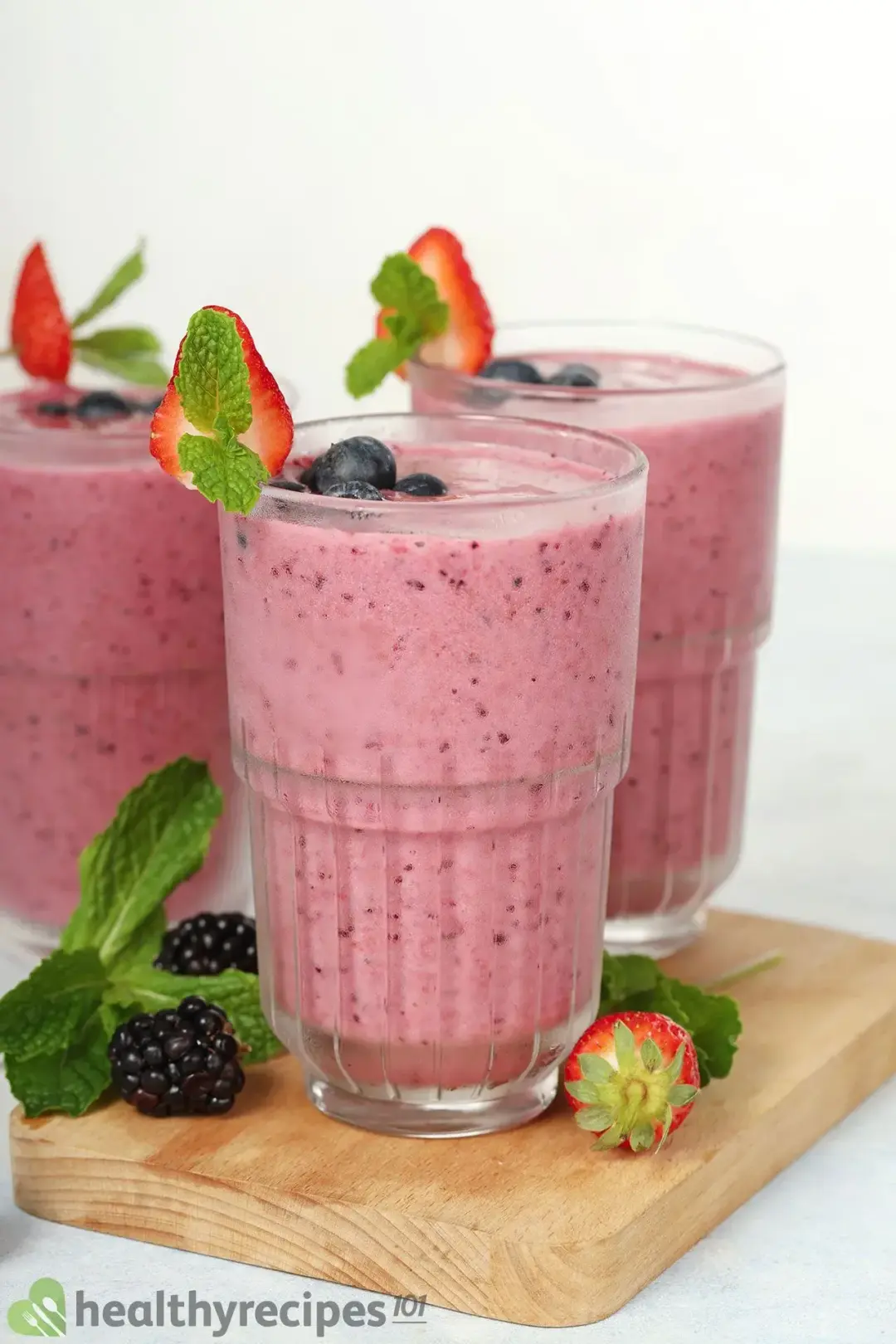Storage and Freezing Triple Berry Smoothie