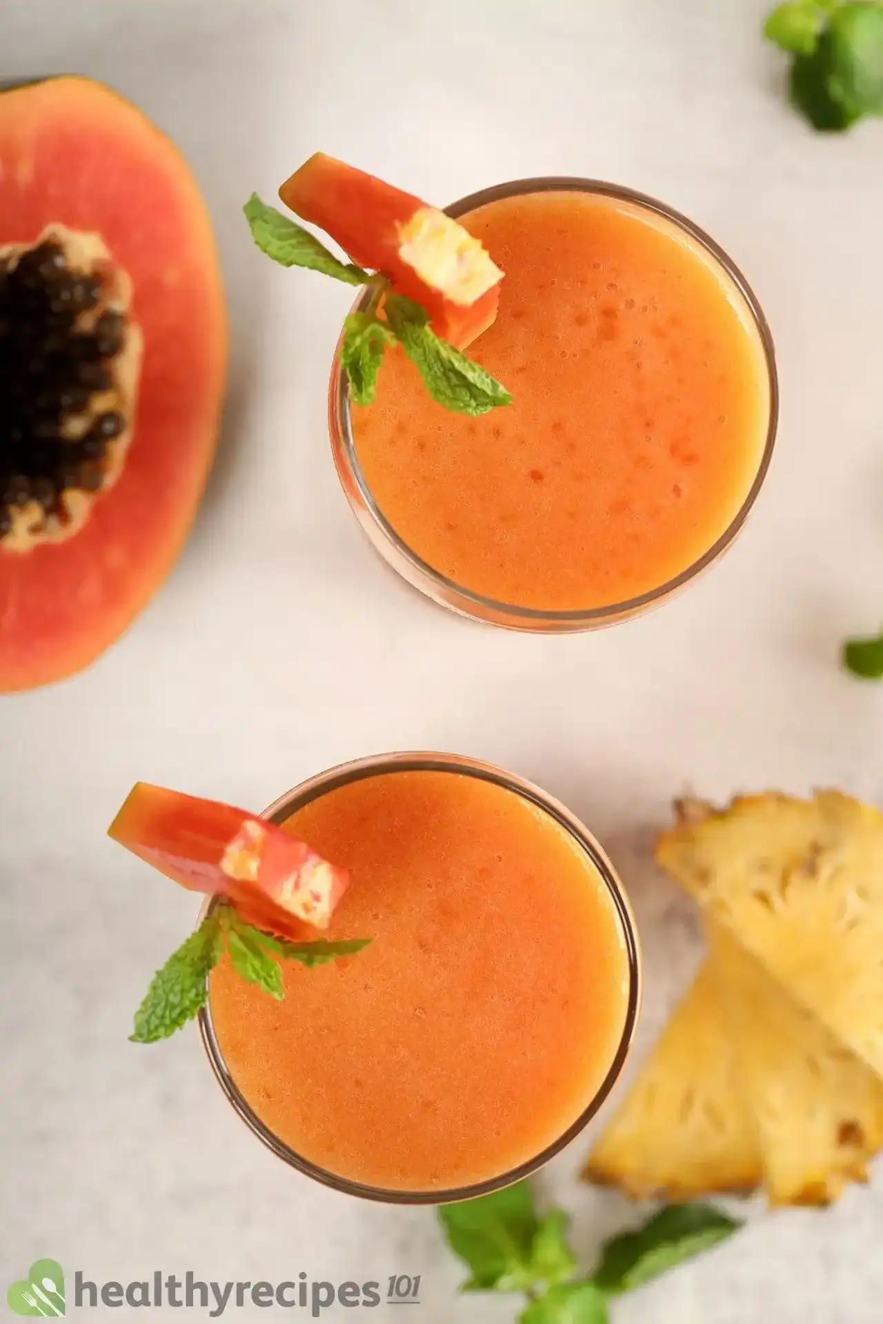 Papaya Pineapple Smoothie Recipe: Refreshing Dairy-Free Smoothie