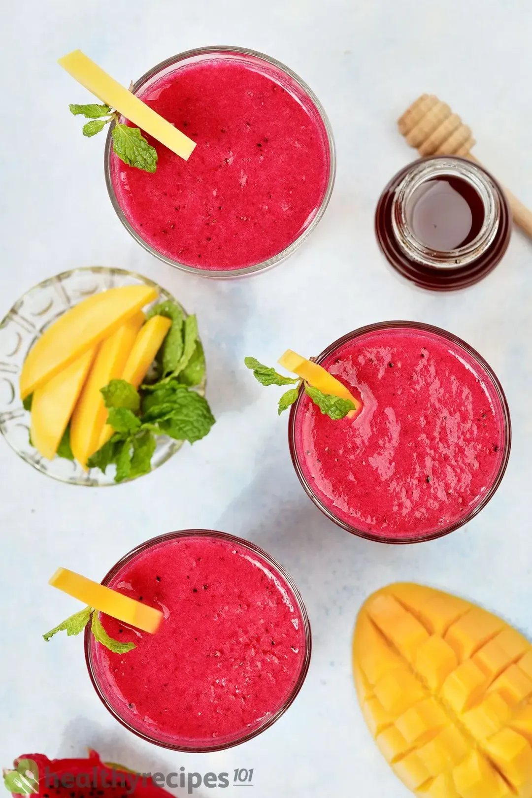 Storing and Freezing the Leftover Mango Dragon Fruit Smoothie