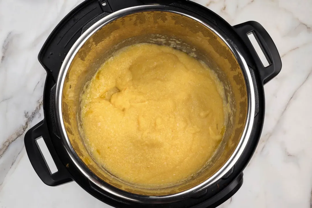 Cook the polenta