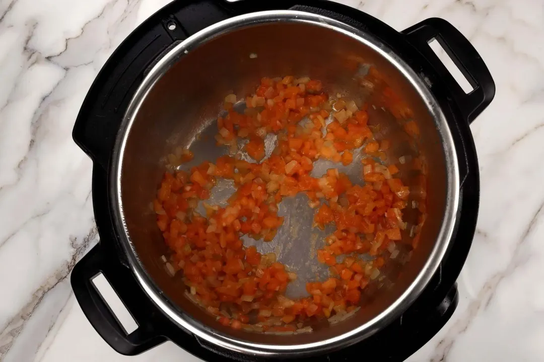 Cook the tomatoes minestrone soup