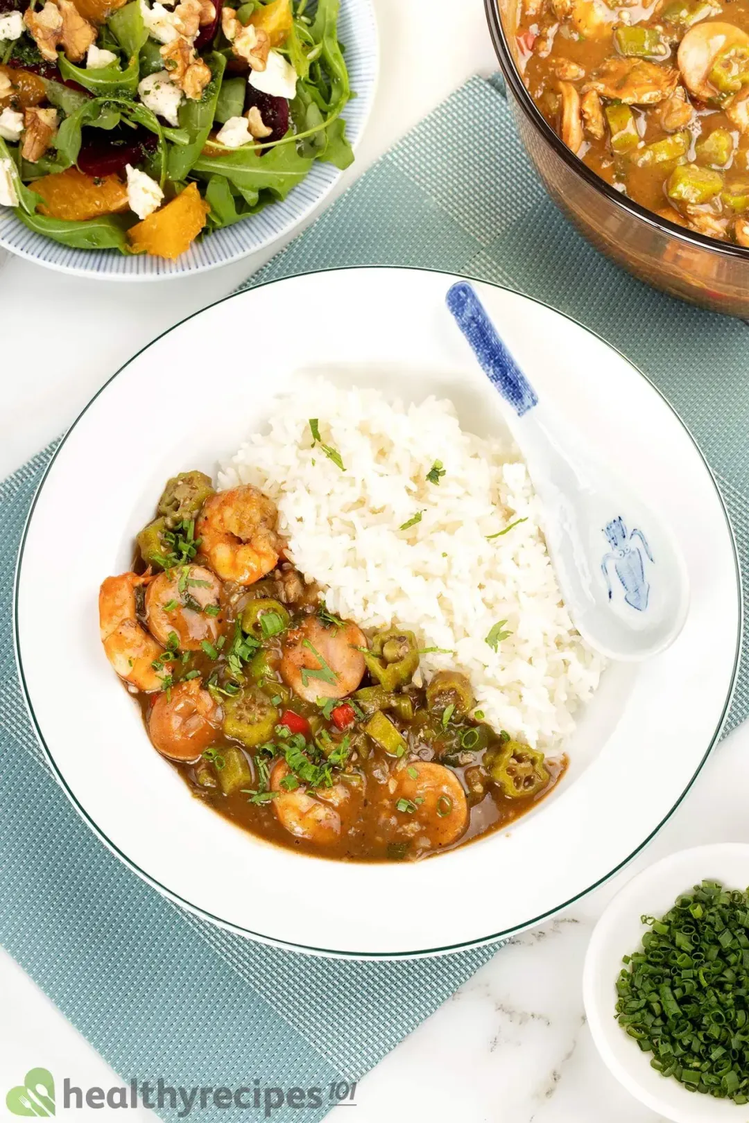 homemade seafood gumbo