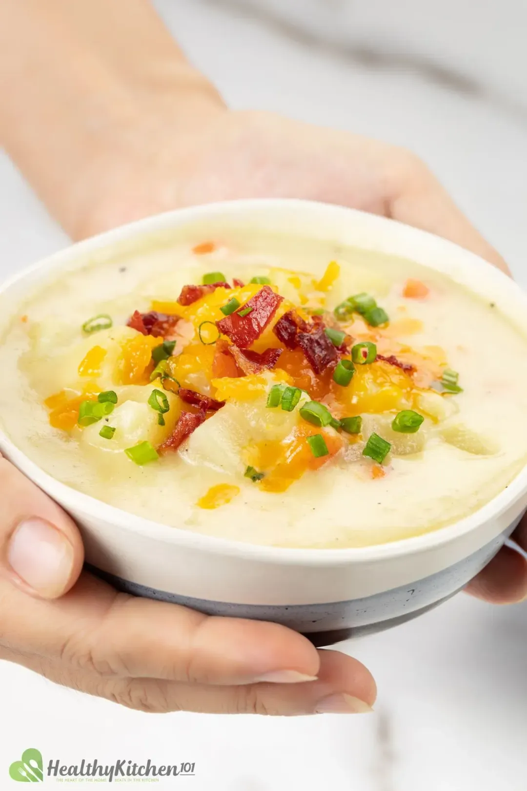 Homemade Simple Potato Soup with Chicken Broth Recipe