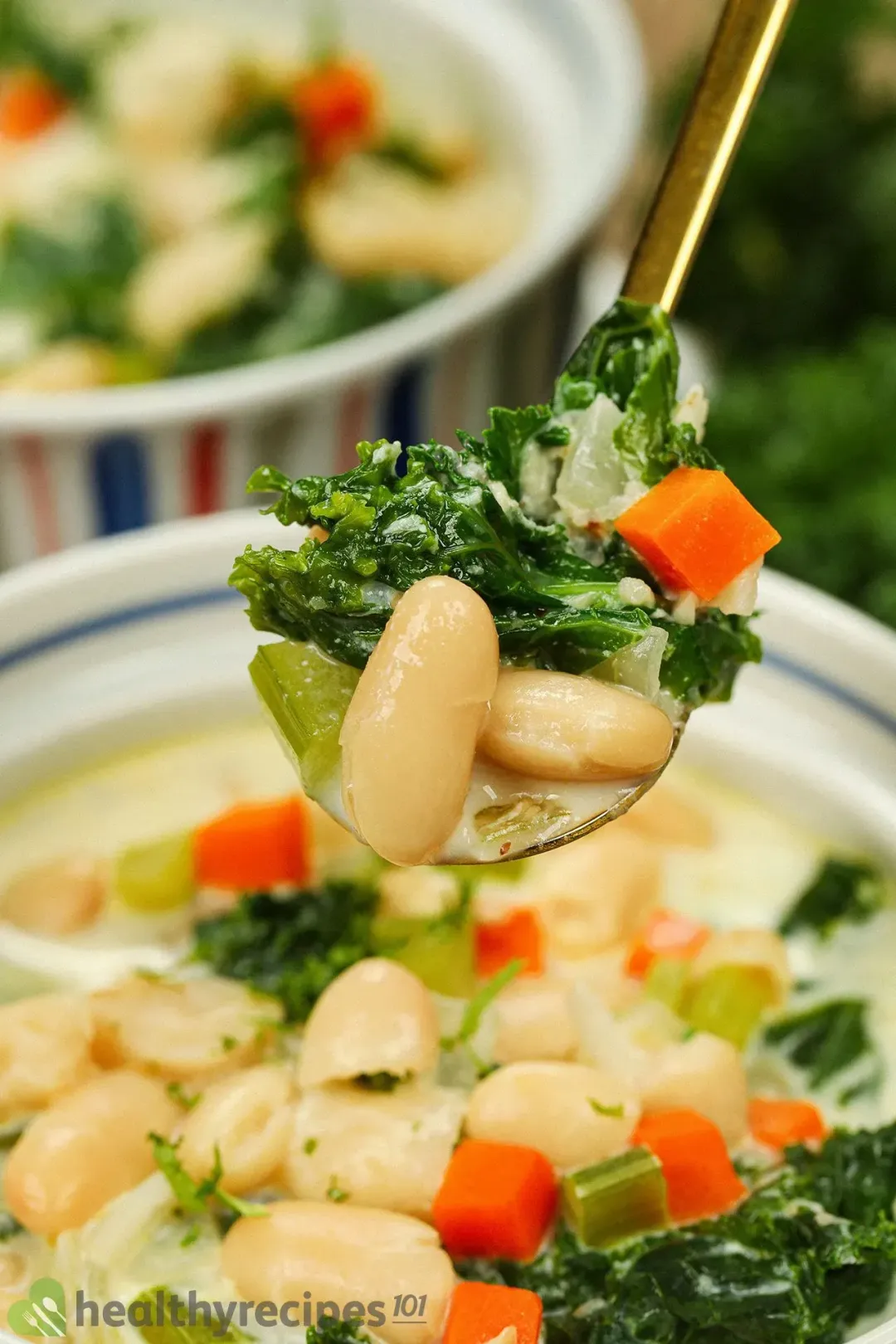 Homemade White Bean and Kale soup recipe