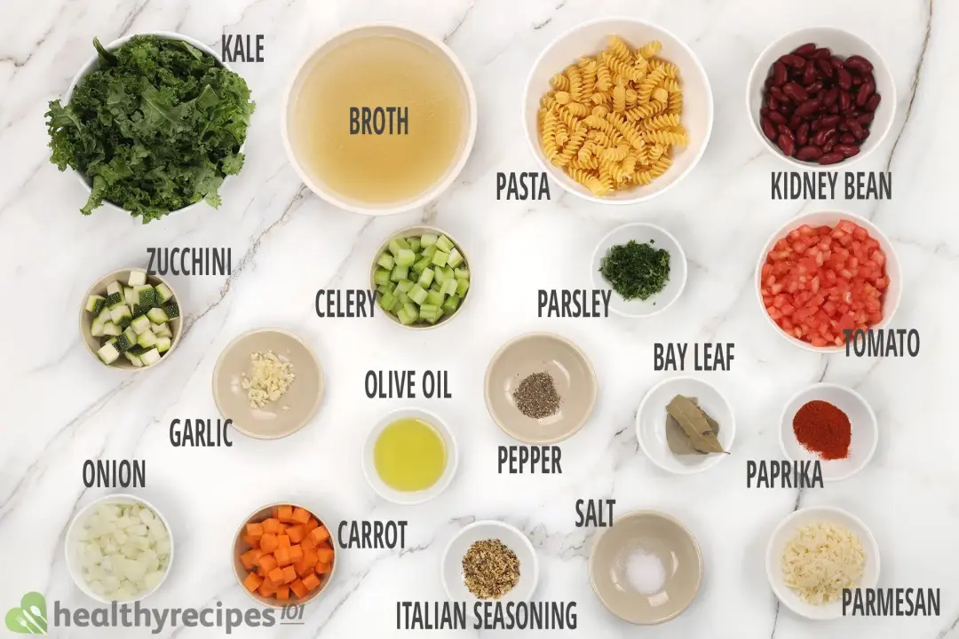 Instant Pot Minestrone Soup Recipe Ingredients