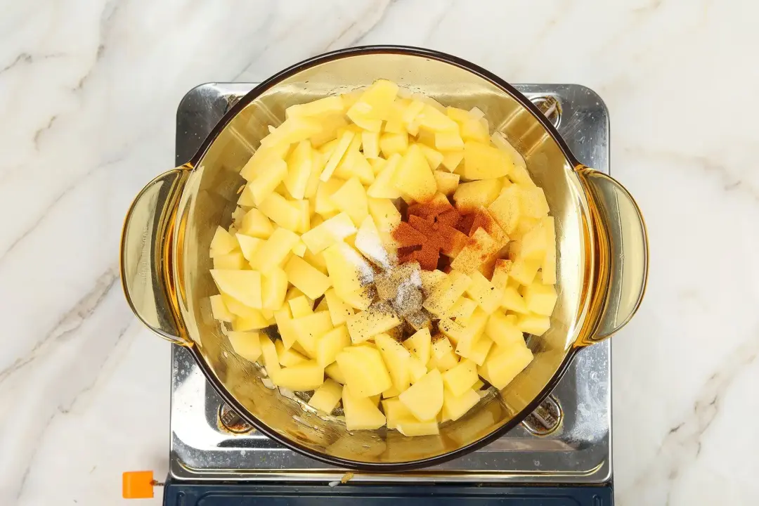 step 2 How to make cheesy potato soup