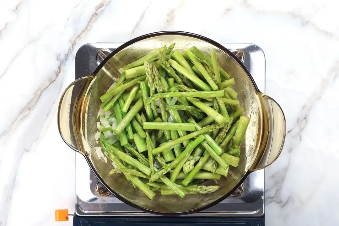 step 2 How to make cream of asparagus soup