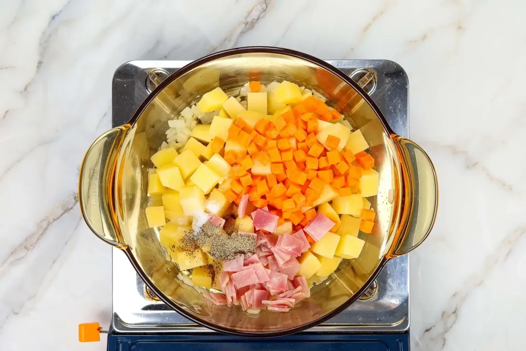 step 2 How to make Potato Kale Soup