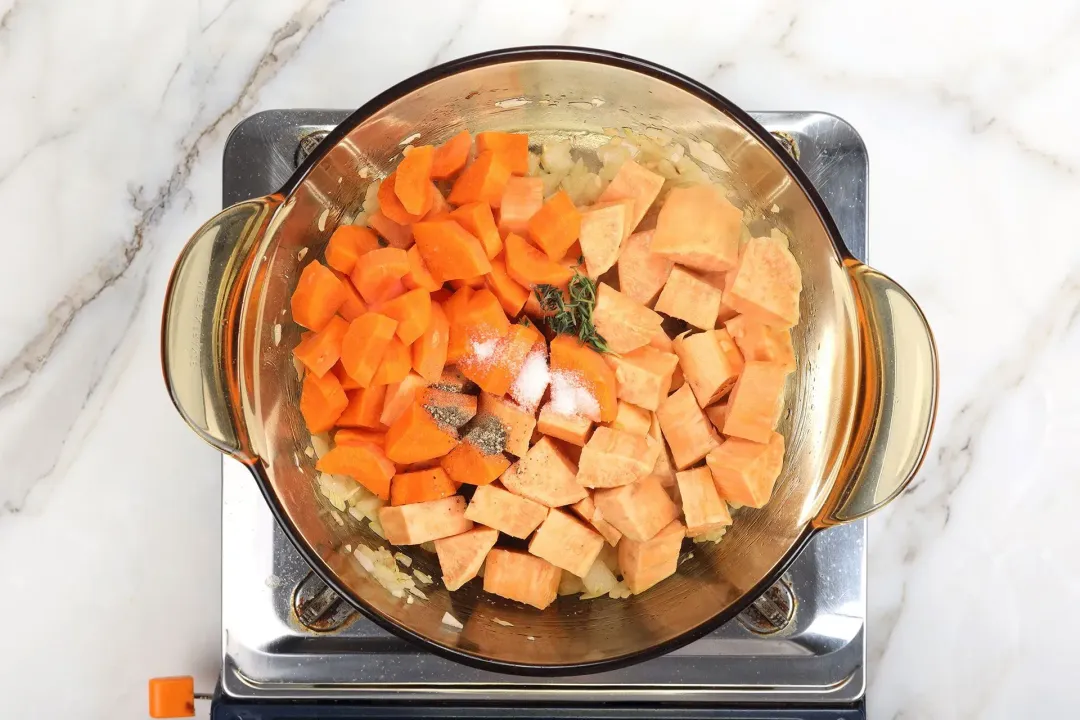 step 2 How to make sweet potato soup