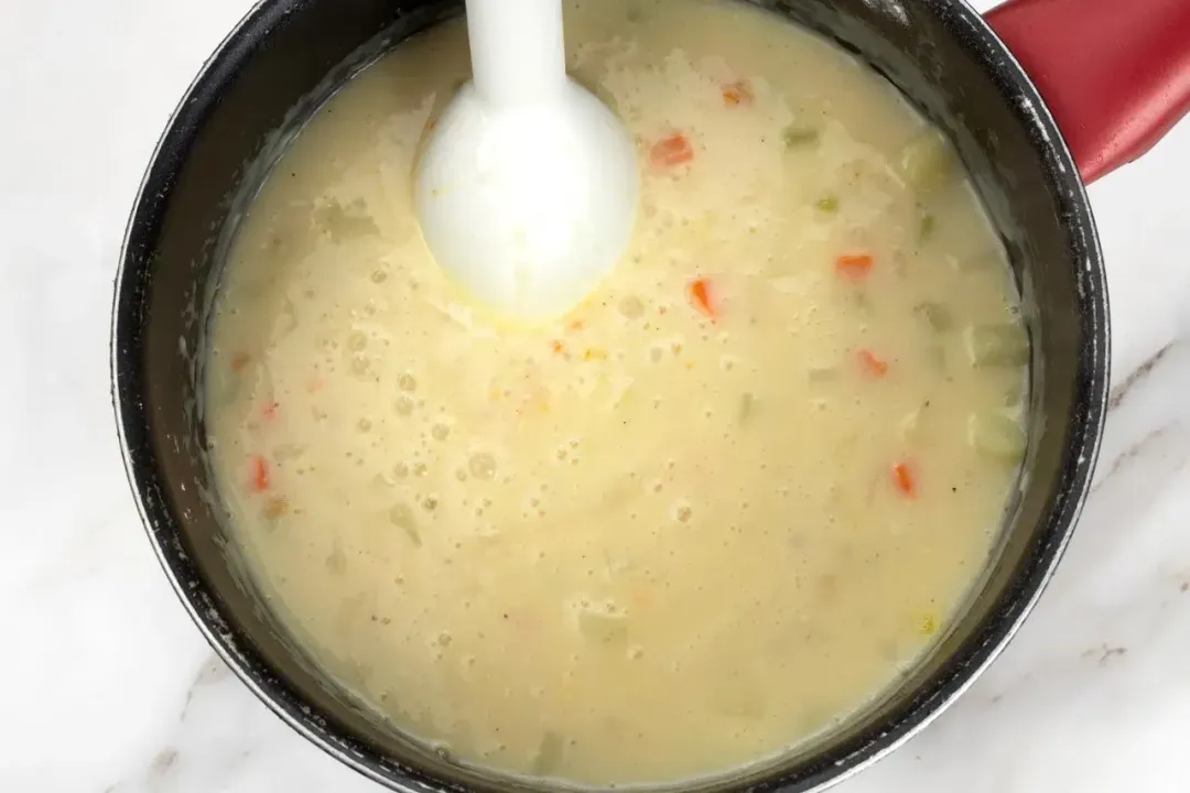 step 3 blend the potato soup