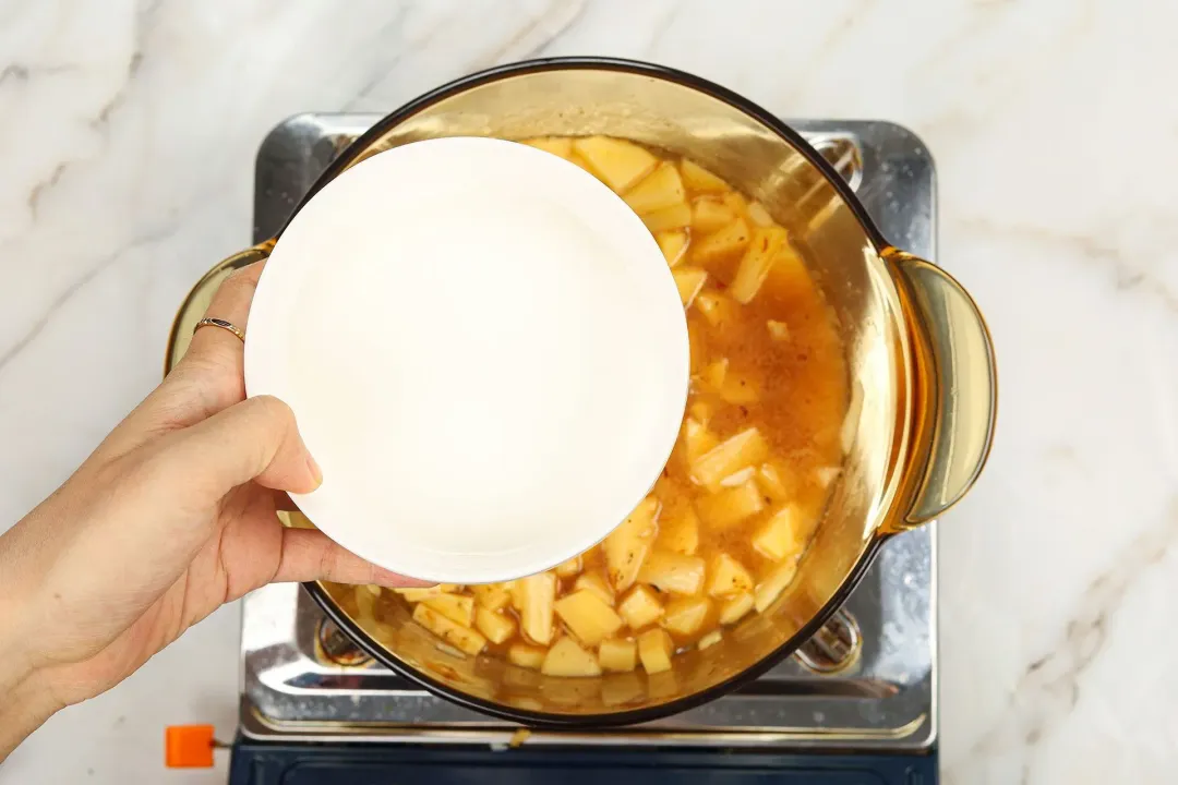 step 3 How to make cheesy potato soup