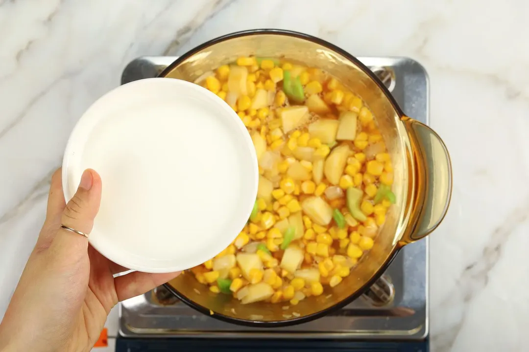 step 3 How to make corn soup