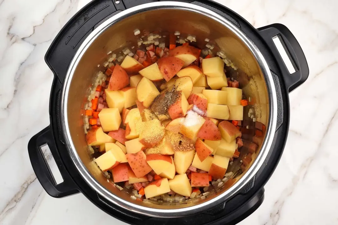 step 3 how to make instant pot zuppa toscana