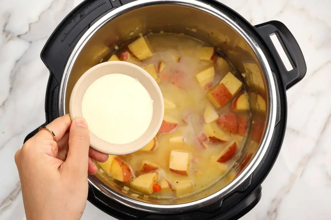 step 4 how to make instant pot zuppa toscana