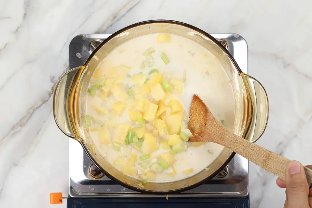 step 4 How to make potato bacon soup