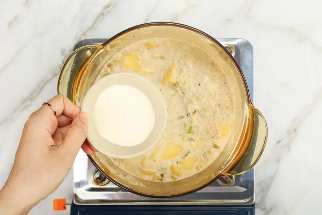 step 4 How to make potato leek soup