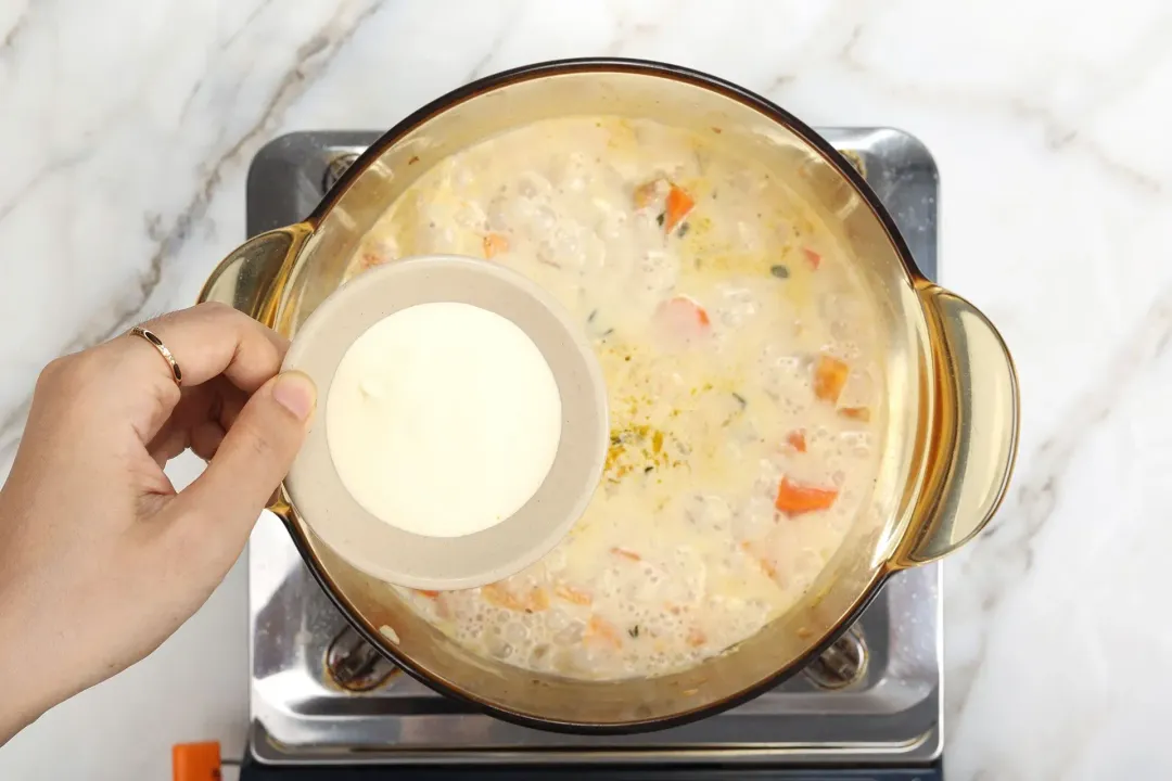 step 4 How to make sweet potato soup