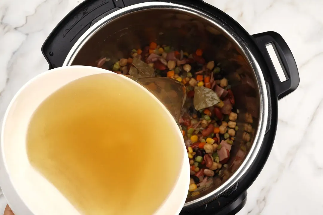 step 5 how to make bean soup in an instant pot