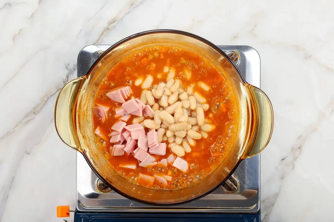 step 5 How to make ham and bean soup
