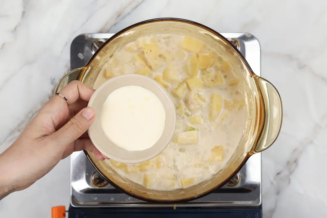 step 5 How to make potato bacon soup